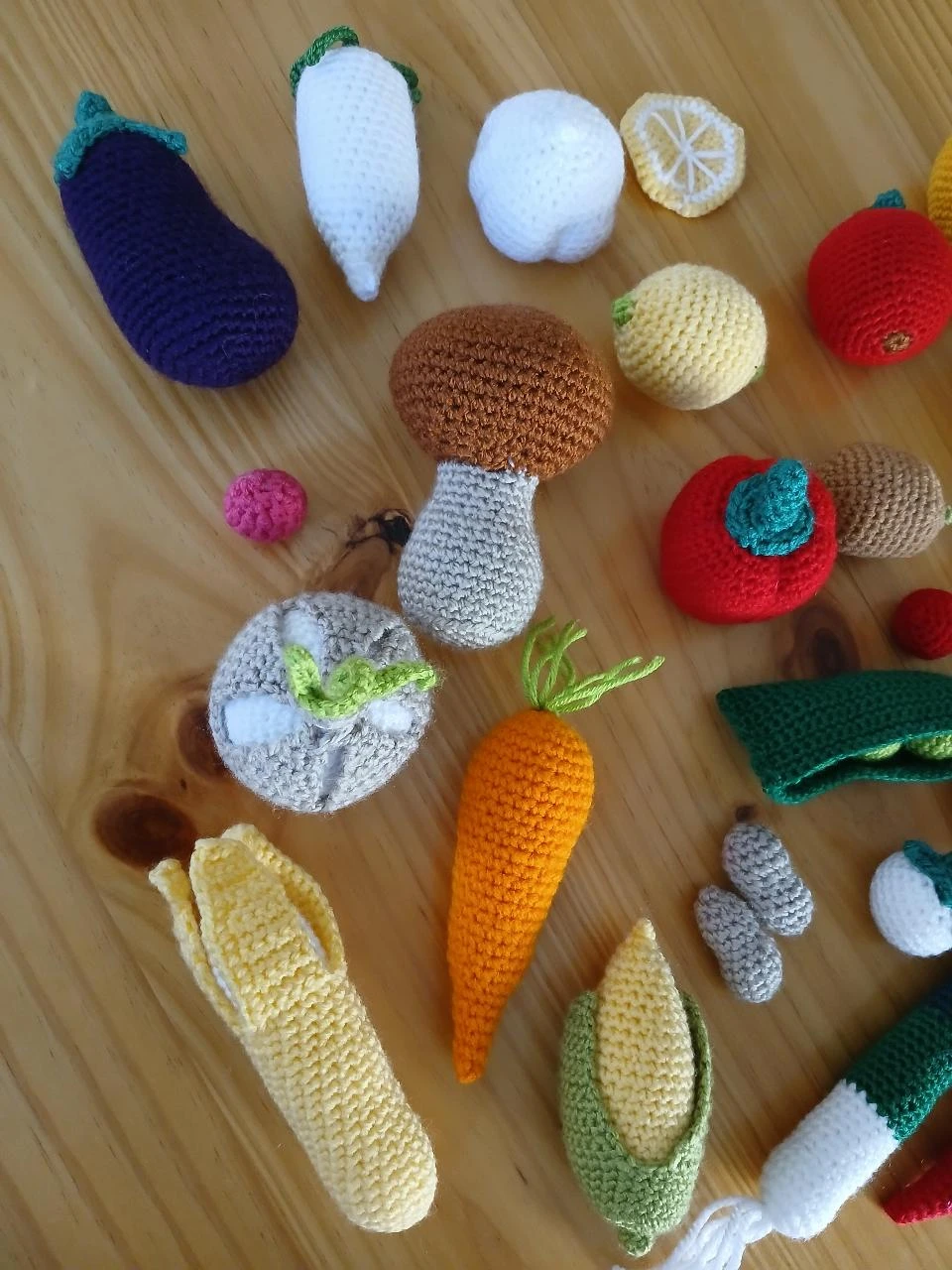 Juego de frutas y verduras de ganchillo – photo 2
